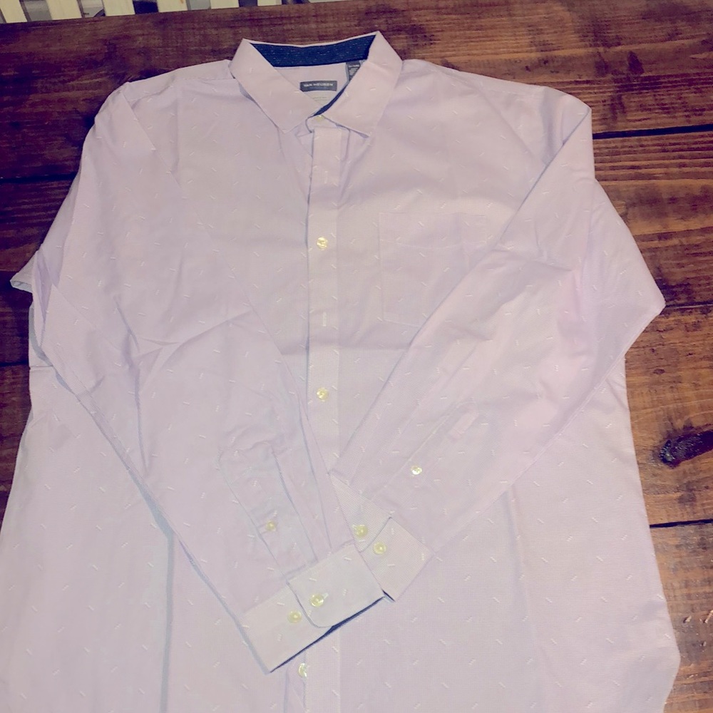 Men’s Van Heusen Dress Shirt Sz XL Purple